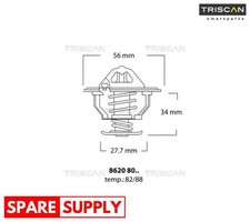 THERMOSTAT, COOLANT FOR LEXUS