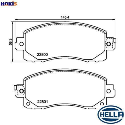Brake pad set disc - pad,